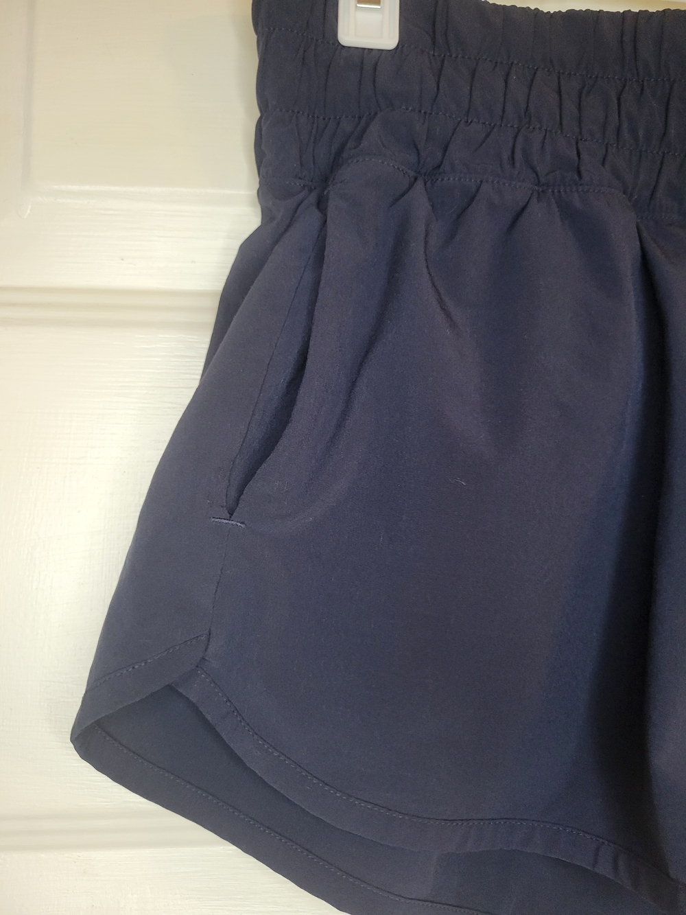 Athleta Girl Run Free Navy Blue Elastic-Waist Athletic Shorts - Picture 5 of 7